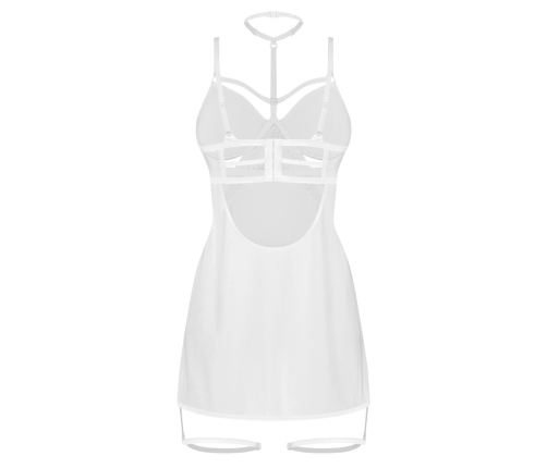 Obsessive Arrowel Chemise White 2XL/3XL Adjustable Lace Design