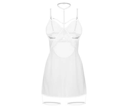 Obsessive Arrowel Chemise White 2XL/3XL Adjustable Lace Design