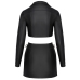 Cottelli PARTY Set Black L - Matte Clubwear Crop Jacket & Mini Skirt