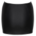Cottelli PARTY Matte Black Mini Skirt with Rhinestone Zip, Size S