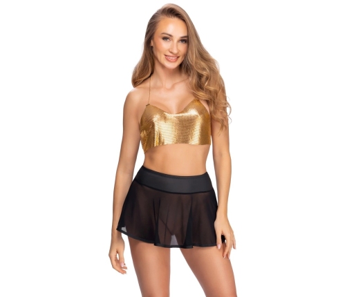 Cottelli PARTY Powernet Black Mini Skirt, Flared, Size M