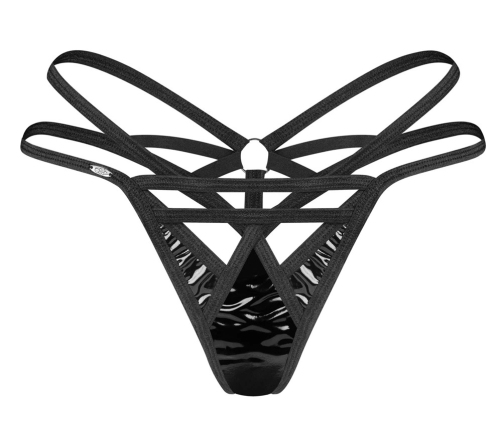 Obsessive Keira Lise L/XL Black Vinyl Intimate Straps Design