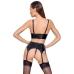 Vinyl Shelf Bra Set L