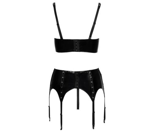Vinyl Shelf Bra Set L