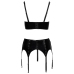 Vinyl Shelf Bra Set L