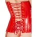 Vinyl Corset red L