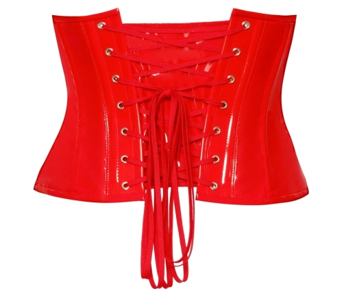 Vinyl Waist Cincher red M