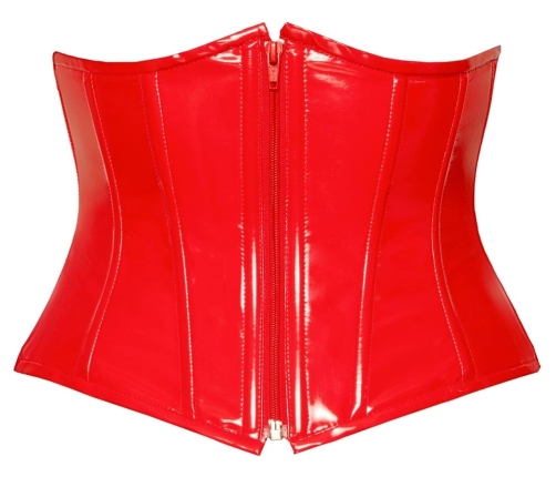 Vinyl Waist Cincher red XL