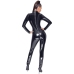 Vinyl Jumpsuit Black M