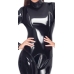 Vinyl Jumpsuit Black M