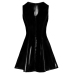 Vinyl Dress with Lace S