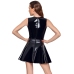 Vinyl Dress with Lace S