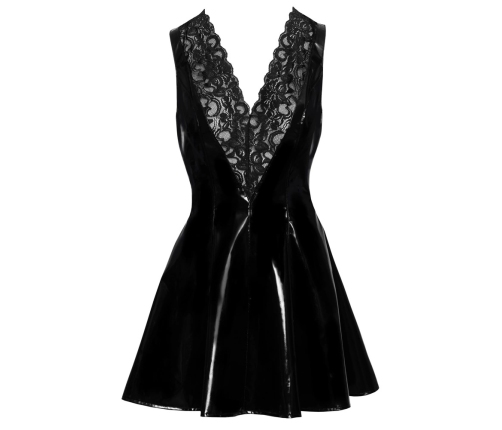 Vinyl Dress with Lace S
