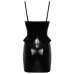 Vinyl Dress Peplum S