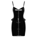 Vinyl Dress Peplum L