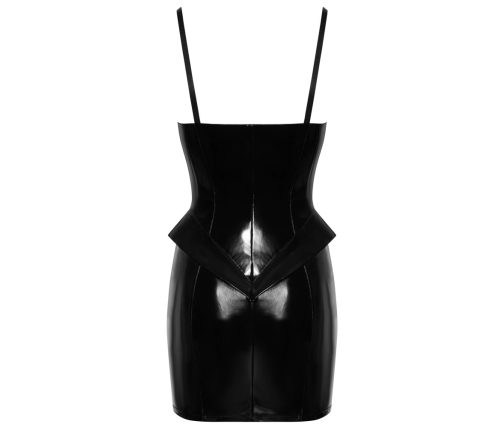 Vinyl Dress Peplum L