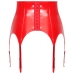 Vinyl Suspender Straps red S