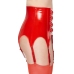 Vinyl Suspender Straps red L