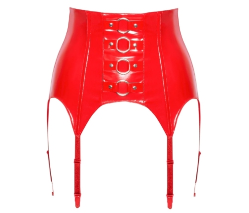 Vinyl Suspender Straps red L