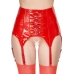 Vinyl Suspender Straps red XL