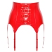 Vinyl Suspender Straps red XL