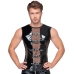 Black Level Sleeveless Vinyl Shirt XL - Bi-elastic, Mesh Panels