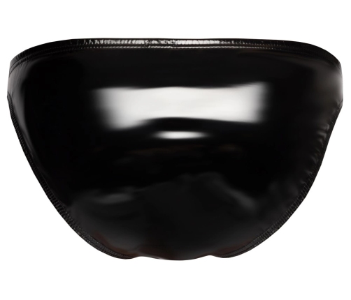 Black Level Vinyl Briefs XL - Shiny 4-Way Stretch Black Underwear