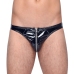 Black Level Vinyl Briefs XL - Shiny 4-Way Stretch Black Underwear