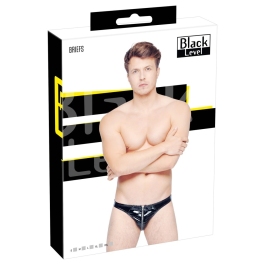Black Level Vinyl Briefs XL - Shiny 4-Way Stretch Black Underwear Black Level Vinyl Briefs XL - Shiny 4-Way Stretch Black Underwear