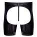 Black Level Vinyl Chaps L - Shiny Black, Open Design, Stretch Fit