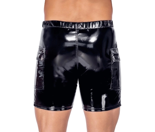 Black Level Men's Vinyl Shorts XL with Side Flap Pockets