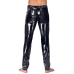 Black Level Men's Pants Black M - Elegant Faux Leather Look