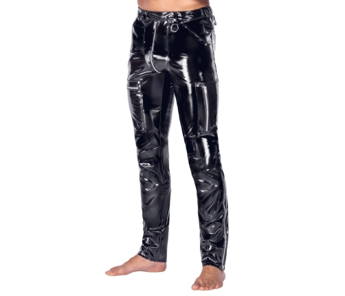 Black Level Mens Trousers 2XL Shiny Black Classic Cut by You2Toys