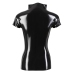 Latex Shirt Zip black S