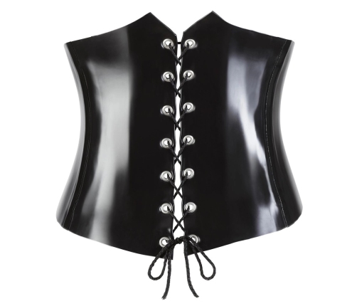 Latex Waist Cincher black S