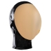 LateX Vacuum Face Mask 0.4mm with Back Zipper Black Latex