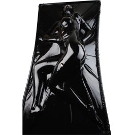 LateX Vacuum System Bed Black 1x2m Natural Rubber with Breathing Openings