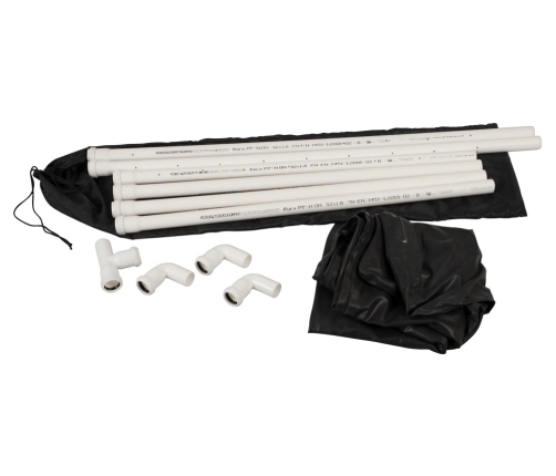 LateX Vacuum System Bed Black 1x2m Natural Rubber with Breathing Openings