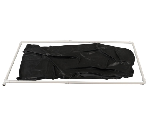 LateX Vacuum System Bed Black 1x2m Natural Rubber with Breathing Openings