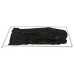 LateX Vacuum System Bed Black 1x2m Natural Rubber with Breathing Openings