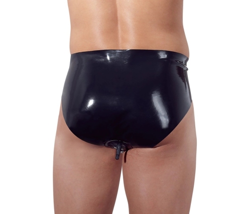 Men's Latex Briefs with Plug L