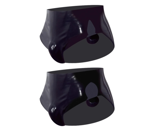 Men's Latex Briefs with Plug L