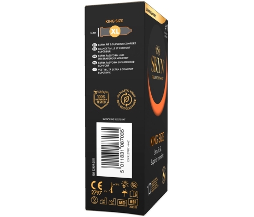 Manix SKYN King Size 10 pcs Large Polyisoprene Vegan Condoms