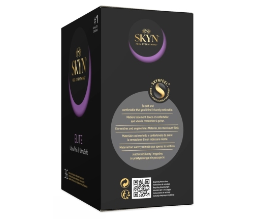 Manix SKYN Elite Ultra-Thin Polyisoprene Condoms 36-Pack Vegan Latex-Free