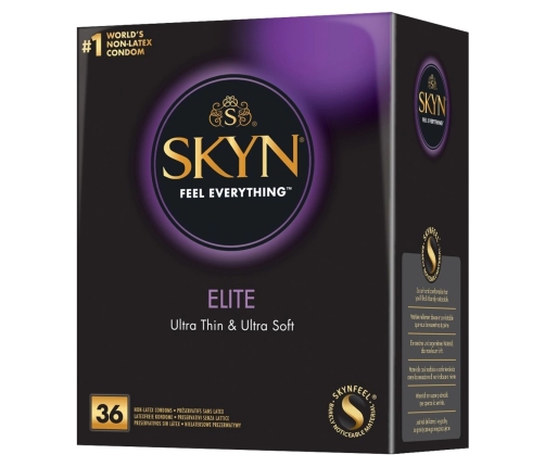 Manix SKYN Elite Ultra-Thin Polyisoprene Condoms 36-Pack Vegan Latex-Free