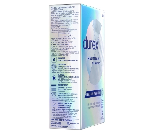 Durex Hautnah Classic 8pcs