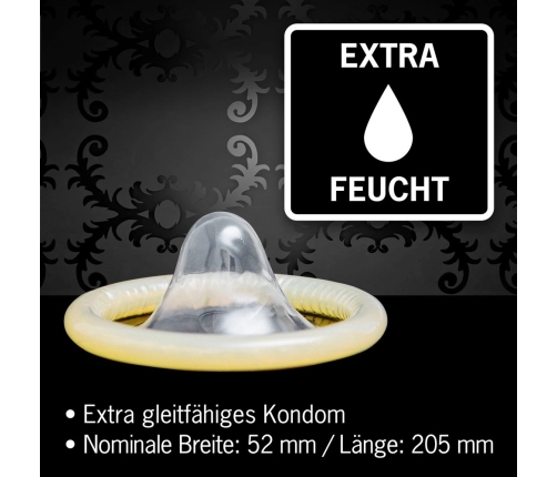 London Regular Transparent Condoms 100-Pack Silicone Lubricated 52mm