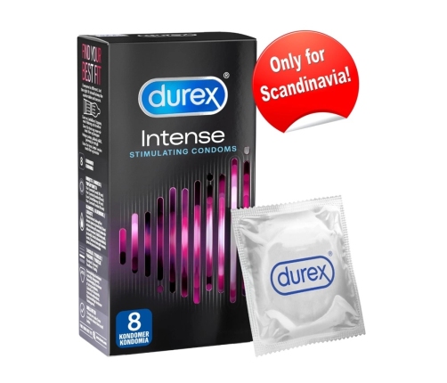 Durex Intense 8 pcs - Textured Condoms with Stimulating Gel