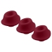 Womanizer Replacement Heads Bordeaux M - 3-Pack, Silicone, For Premium 2/Classic 2