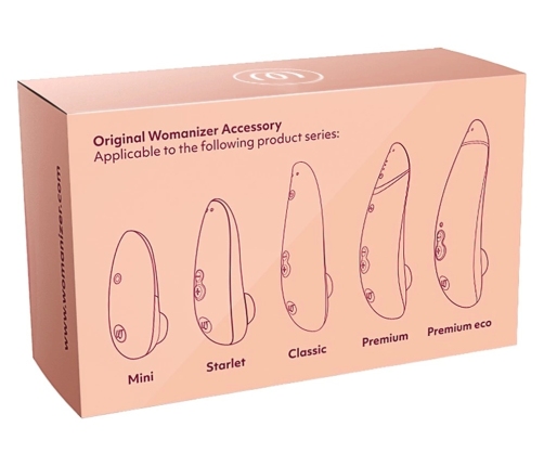 Womanizer Replacement Heads Bordeaux M - 3-Pack, Silicone, For Premium 2/Classic 2